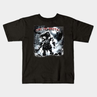 Heavy Metal God BRZRKR (Berserker) Kids T-Shirt